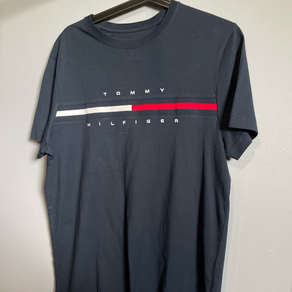 TOMMY HILFIGER Embroidered Logo T-Shirt - Men’s T-Shirts - Size S